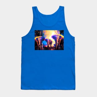 Elephants Family Tank Top